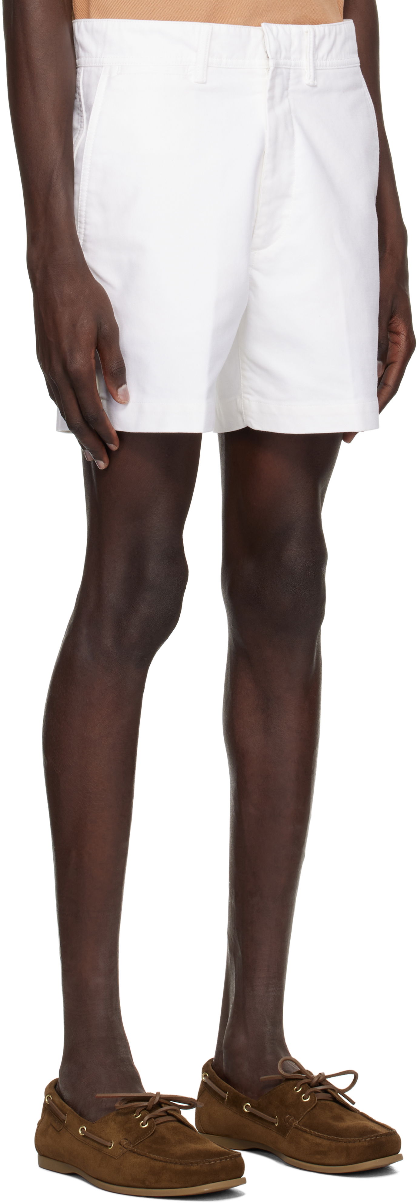 Shorts Tom Ford TOM FORD Cotton Satin Tailored Shorts Hvid | SSL002-FMC171S25, 1