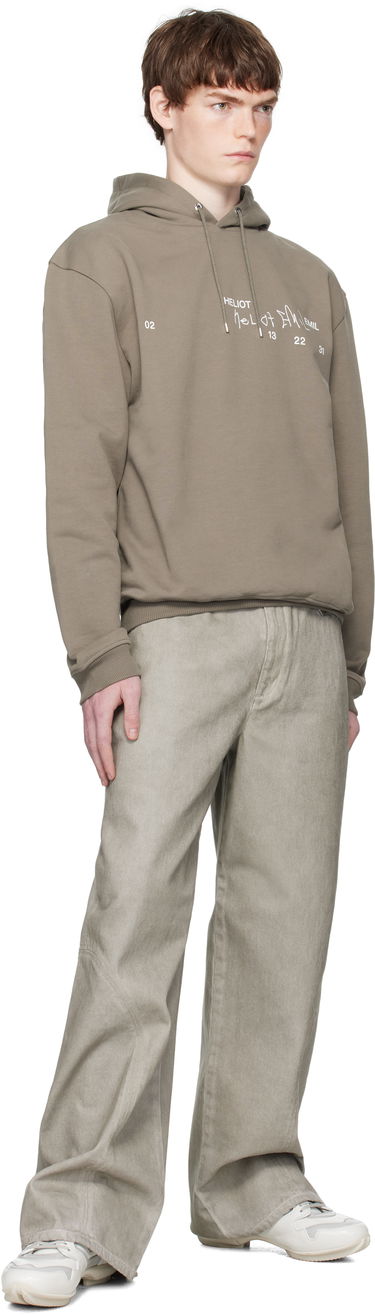 Sweatshirt HELIOT EMIL Heliot Emil Fulgens Hoodie Grå | PREAW25_M_08_081_DST19, 3