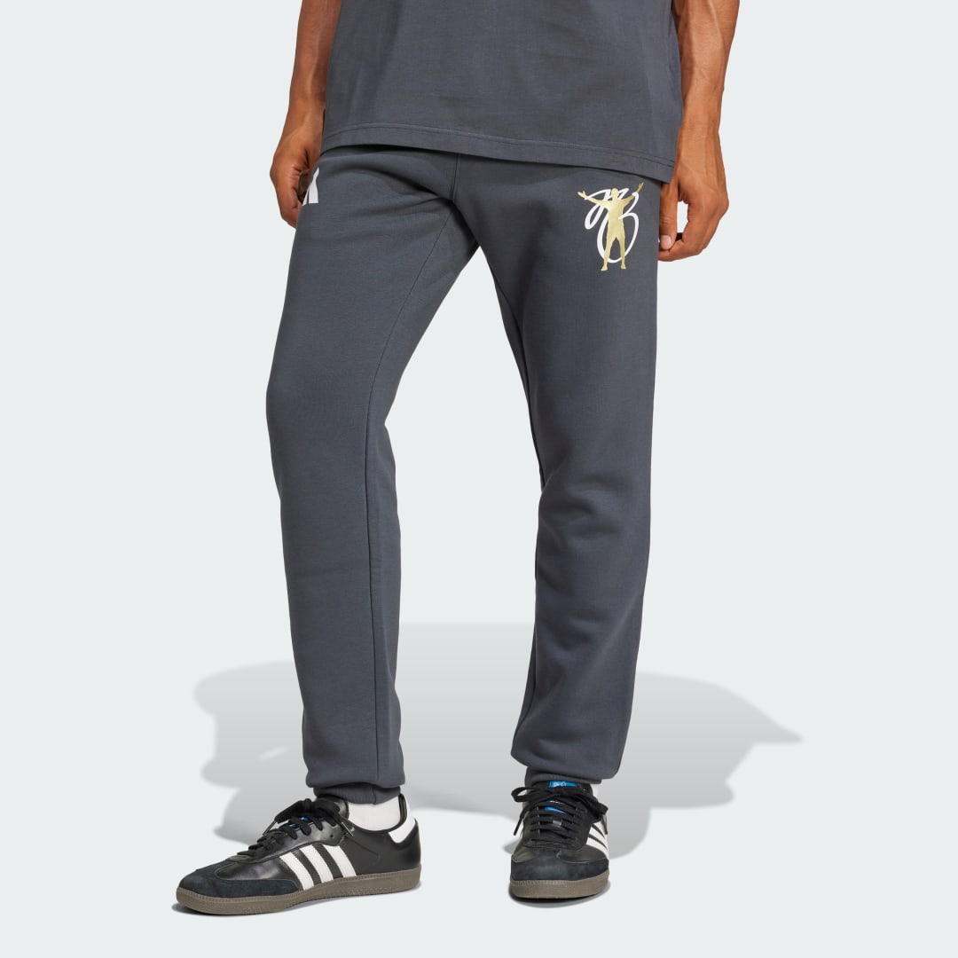 Joggingbukser adidas Performance Fleece Graphic Jogger Pants Grå | JM9367, 0