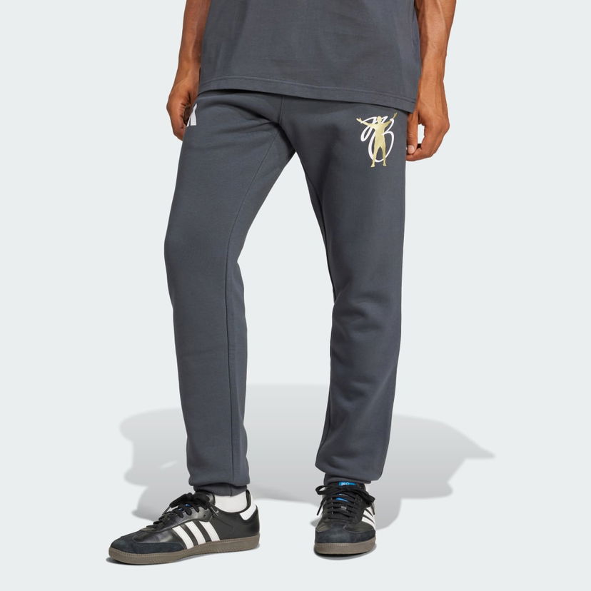 Joggingbukser adidas Performance Fleece Graphic Jogger Pants Grå | JM9367