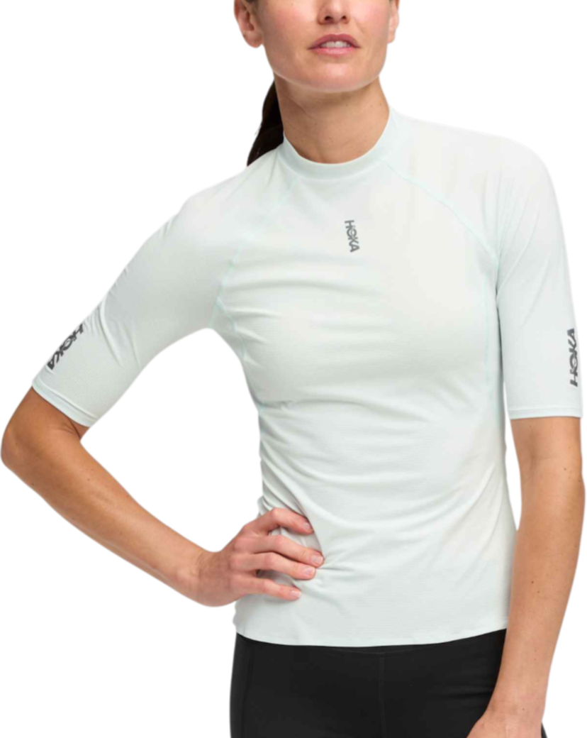 T-shirt Hoka One One Hoka SkyBreeze Short Sleeve T-Shirt Hvid | 1170231-tun