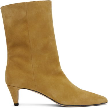 Kjole BY FAR BY FAR Lysander Suede Leather Boots Gul | MWFBO068KL007BR052PL, 0