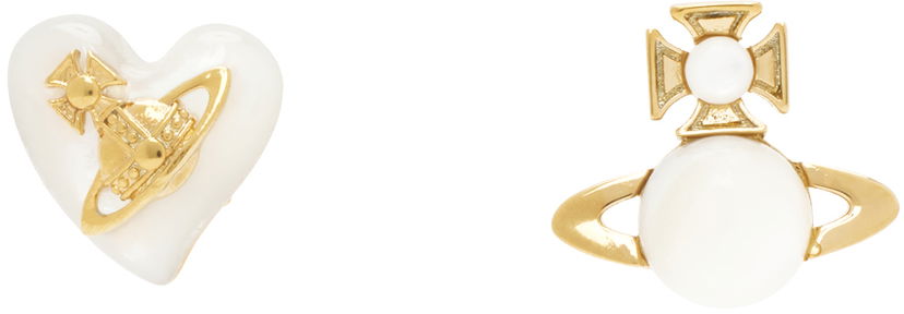 Øreringe Vivienne Westwood Gold-tone & Faux Pearl Earrings Metalisk | 62010343-02R273-IM
