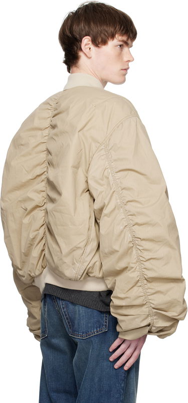 Bomberjakke We11done We11done Washed Nylon Bomber Jacket Beige | WD-JP2-25-059-U-BG, 2