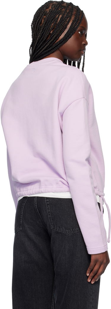 Sweater AMI AMI Paris Cotton De Coeur Drawstring Sweatshirt Lilla | FSW060.730, 2