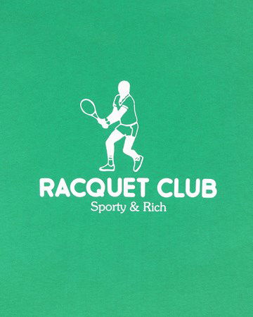 Sweatshirt Sporty & Rich Racquet Club Crewneck Grøn | CR654GS, 1