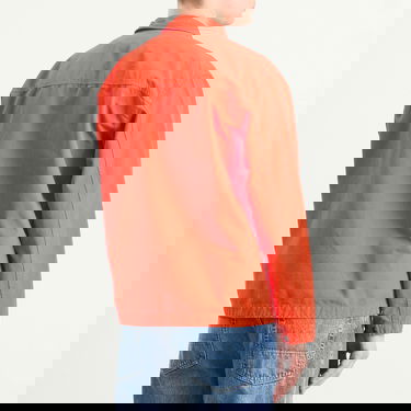 Jakke Stone Island Ripstop Zip Shirt Jacket Orange | K2S151200009-V0018, 3