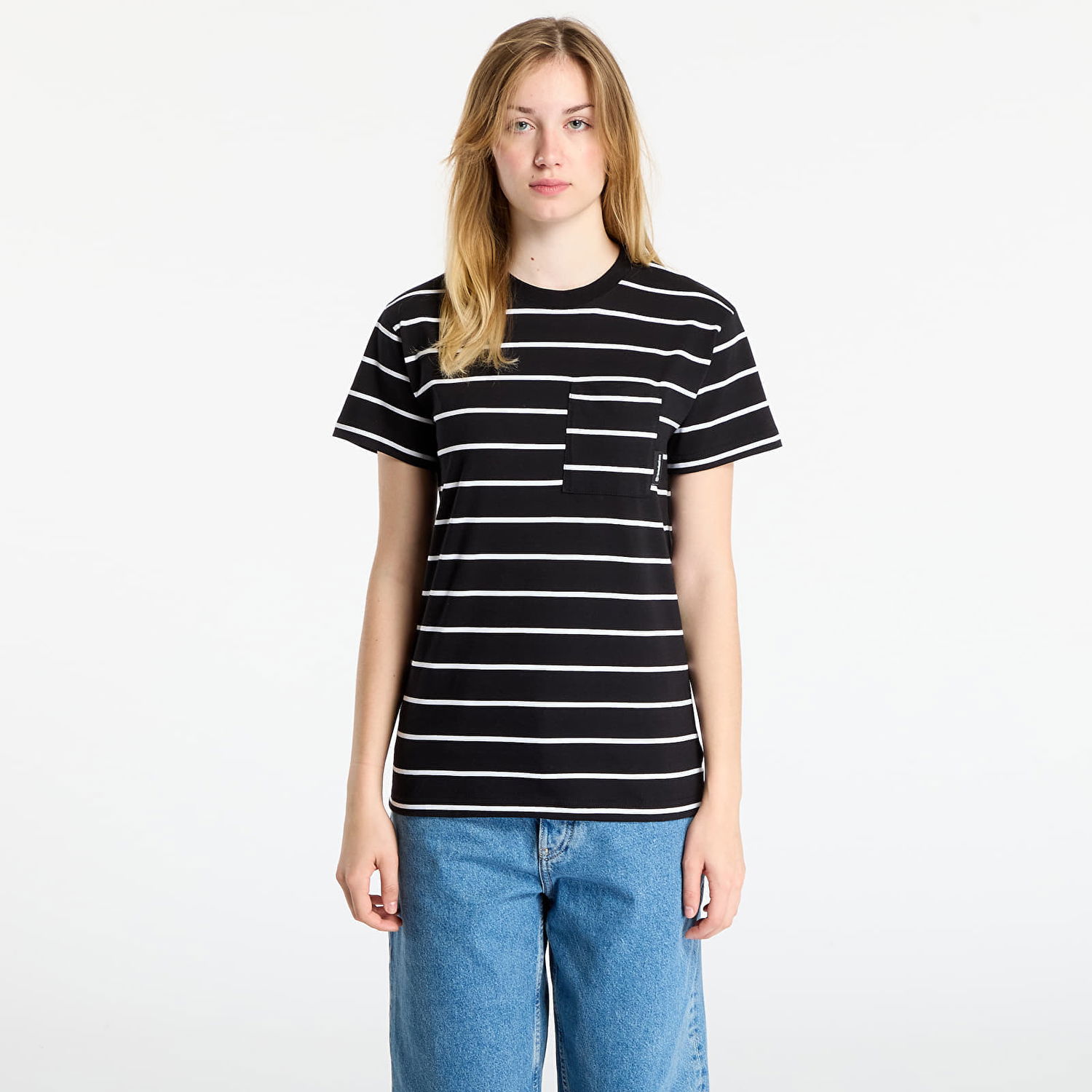 T-shirt Horsefeathers T-Shirt Pyper Top Striped Sort | SW957C, 0