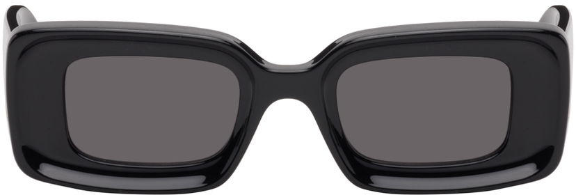 Solbriller Loewe Black Rectangular Sunglasses Sort | LW40101IW4601A 192337118555
