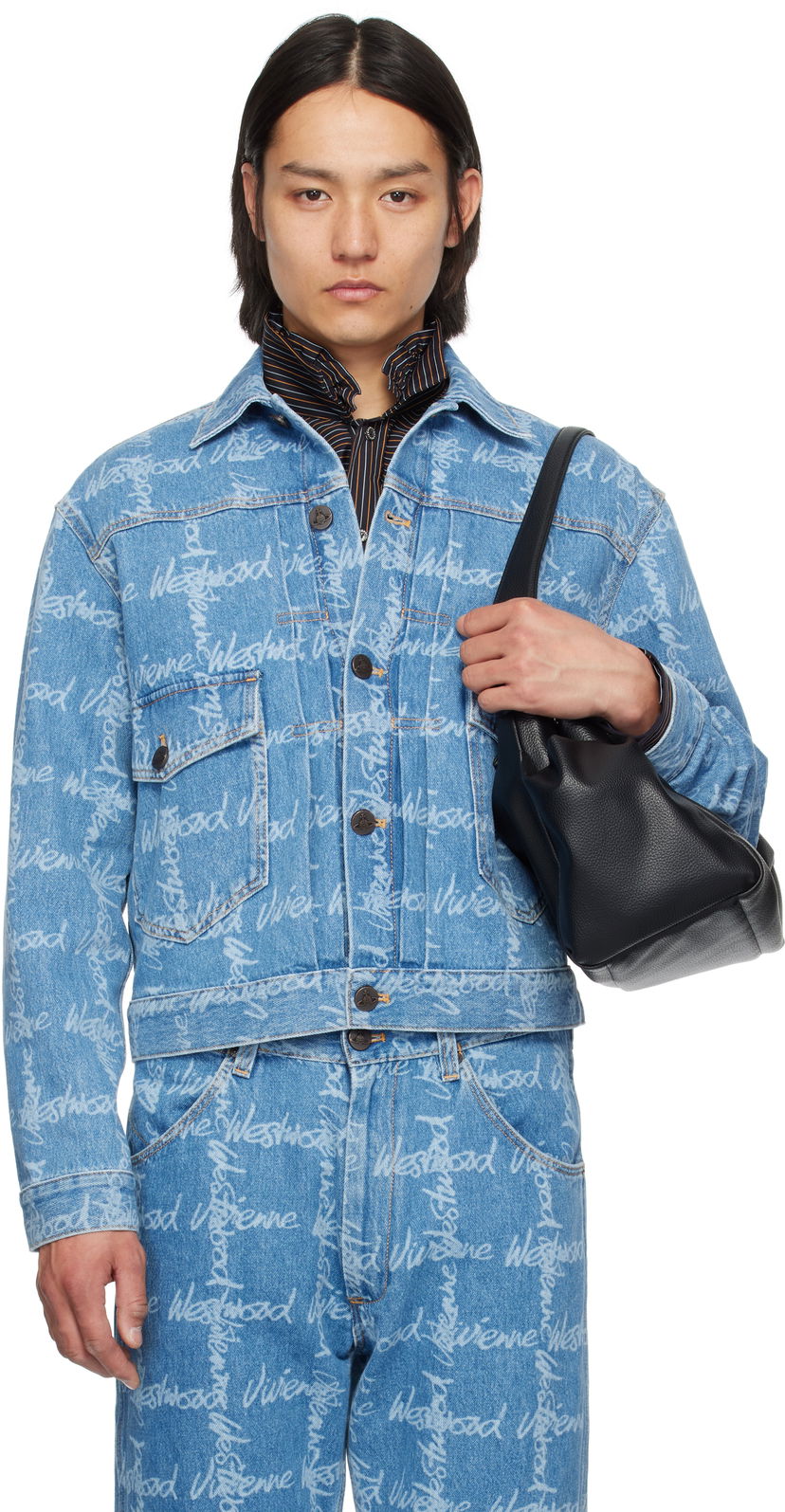 Jakke Vivienne Westwood Vivienne Westwood Marlene Denim Jacket Blå | 2801000E-W014I-