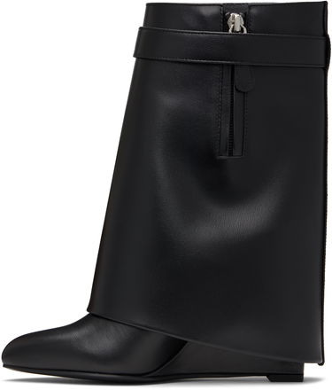 Sneakers og sko Givenchy Givenchy Shark Lock Wedge Ankle Boots Sort | BE602RE147001, 2