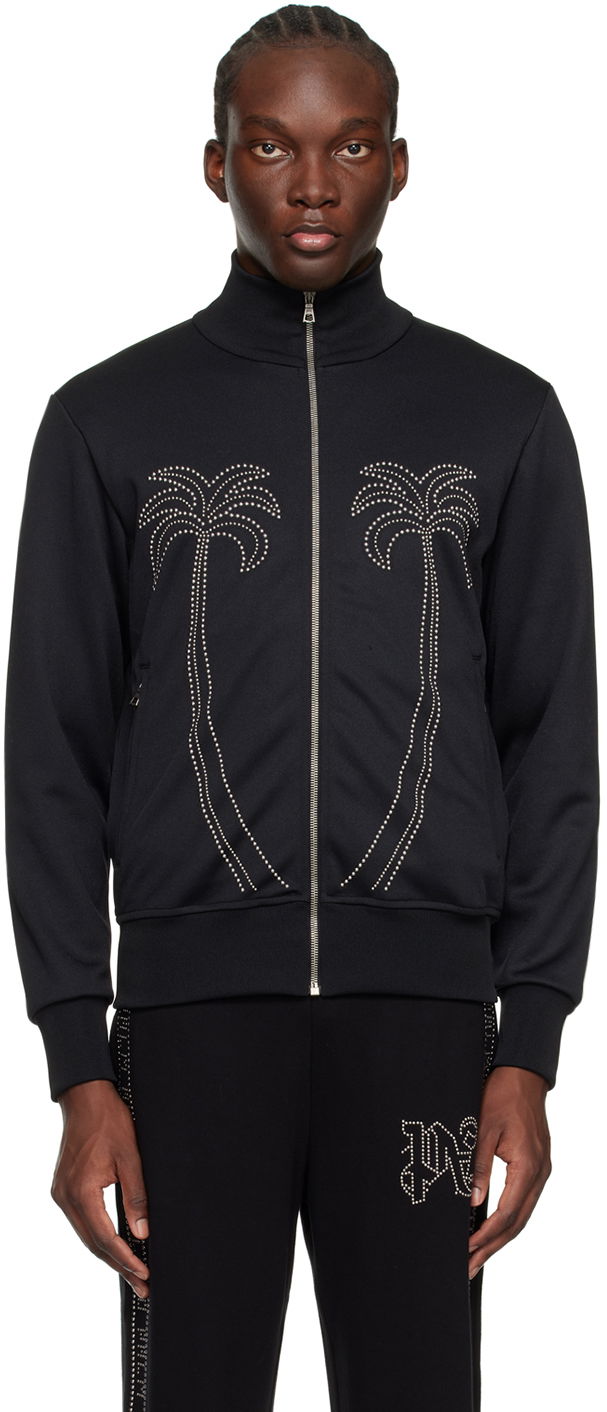 Jakke Palm Angels Milano Stud Track Jacket Sort | PMBD059R24FAB0011010