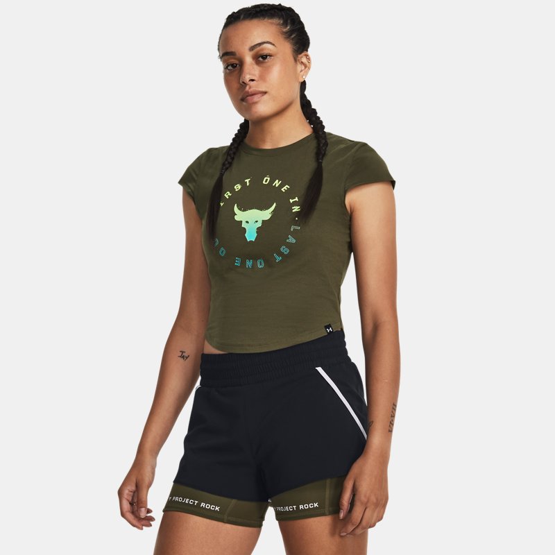 T-shirt Under Armour Rock Night Tee Grøn | 1380193-390, 0