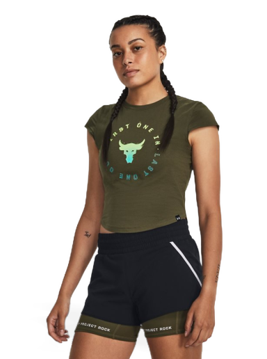 T-shirt Under Armour Rock Night Tee Grøn | 1380193-390