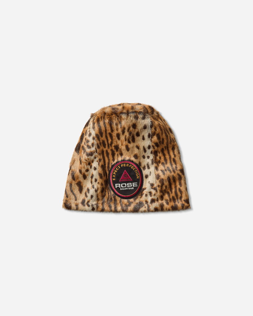 Beanie Martine Rose Faux Fur Leopard Print Beanie Brun | 1228WF07720