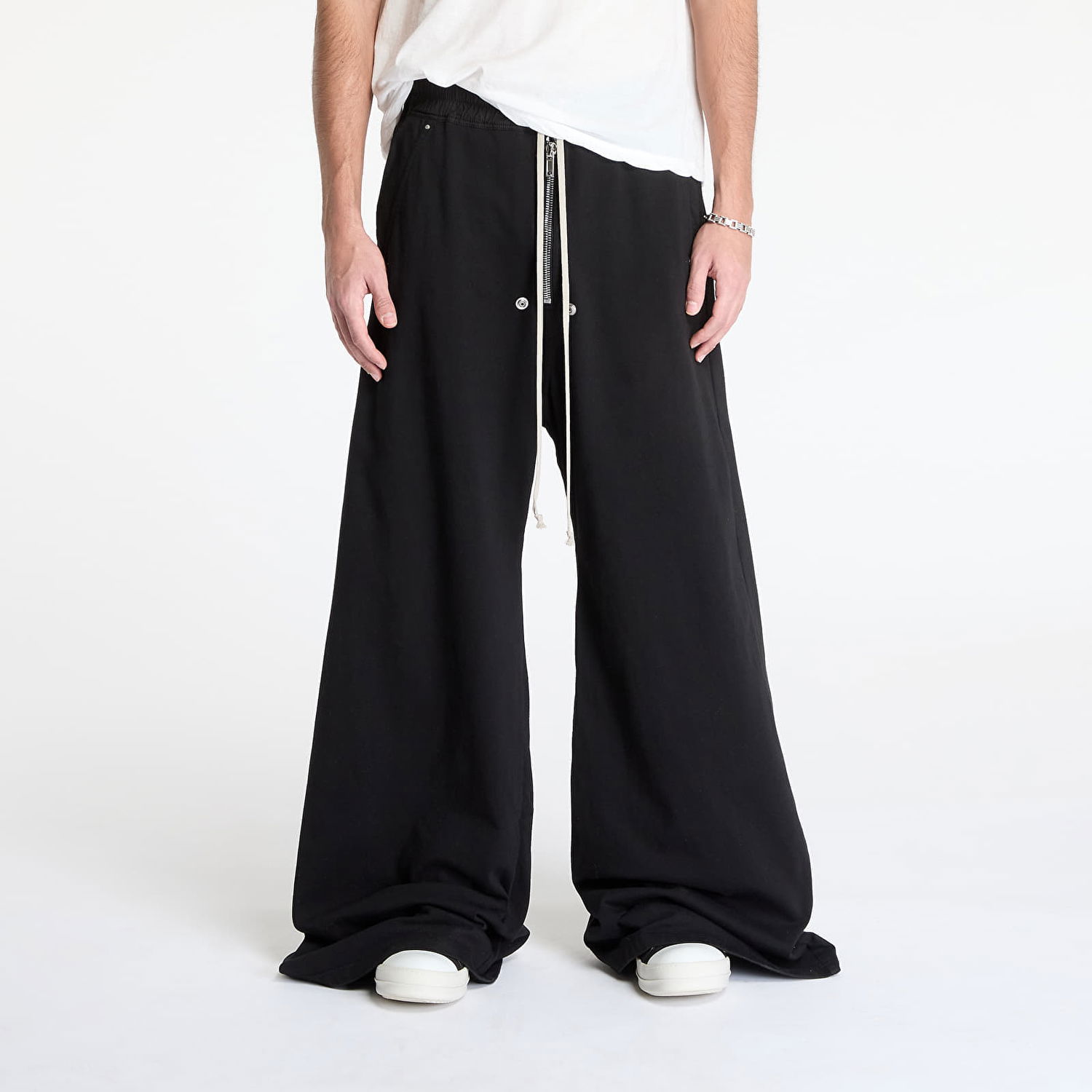 Joggingbukser Rick Owens Rick Owens DRKSHDW Geth Belas Wide-Leg Pants Sort | DU01E3378 RIG 09, 0