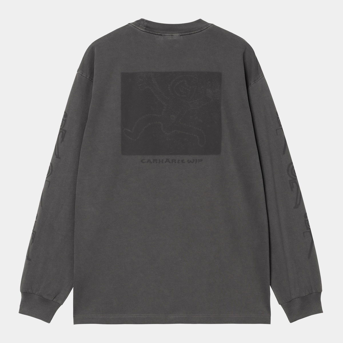 T-shirt Carhartt WIP Long Sleeve Terrestrial T-Shirt Grå | I035227_9, 1