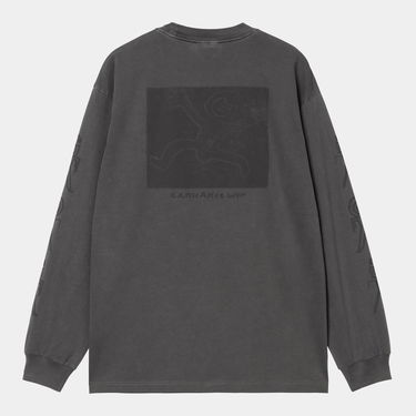 T-shirt Carhartt WIP Long Sleeve Terrestrial T-Shirt Grå | I035227_9, 1