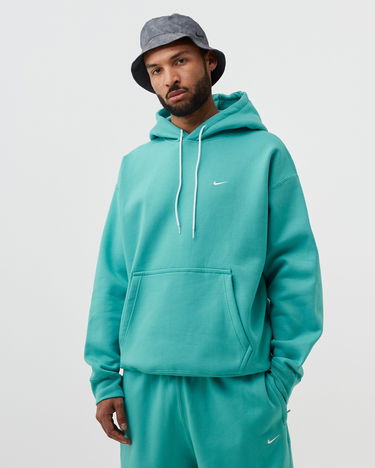 Sweatshirt Nike Solo Swoosh Fleece Hoodie Turkis | CV0552-393, 3