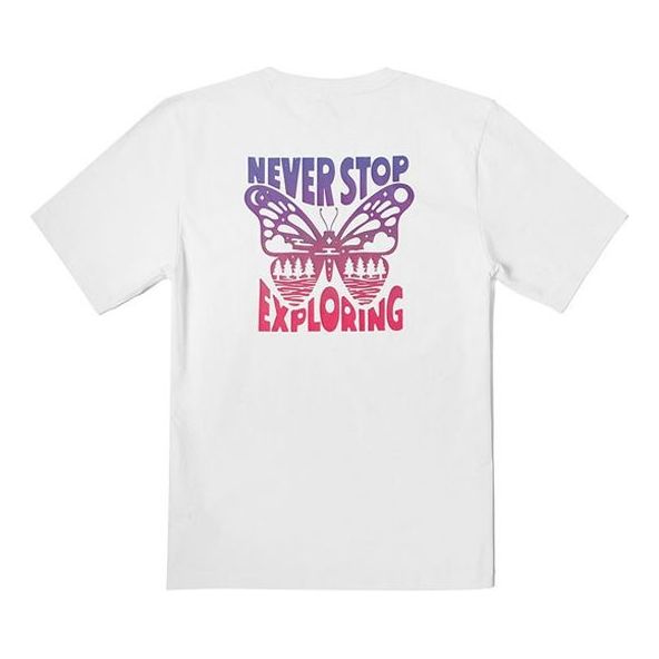 T-shirt The North Face Exploring Butterfly Graphic T-Shirt Hvid | NF0A7QRN-FN4, 0