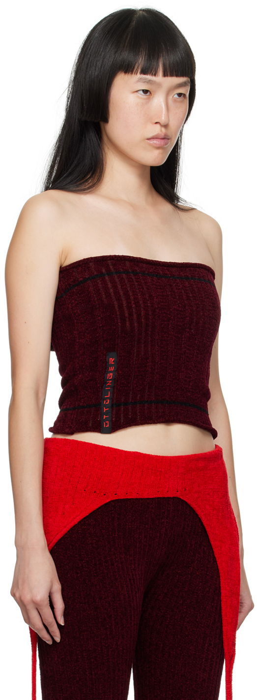 Tanktop Ottolinger Ottolinger Patch Tube Top Rød | 708002, 1