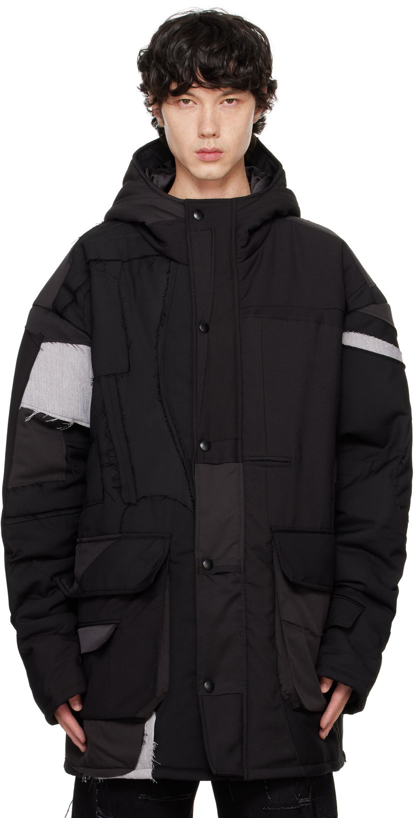 Puffer jakke Who Decides War Fragmented Jacket Sort | 1130910002FW24