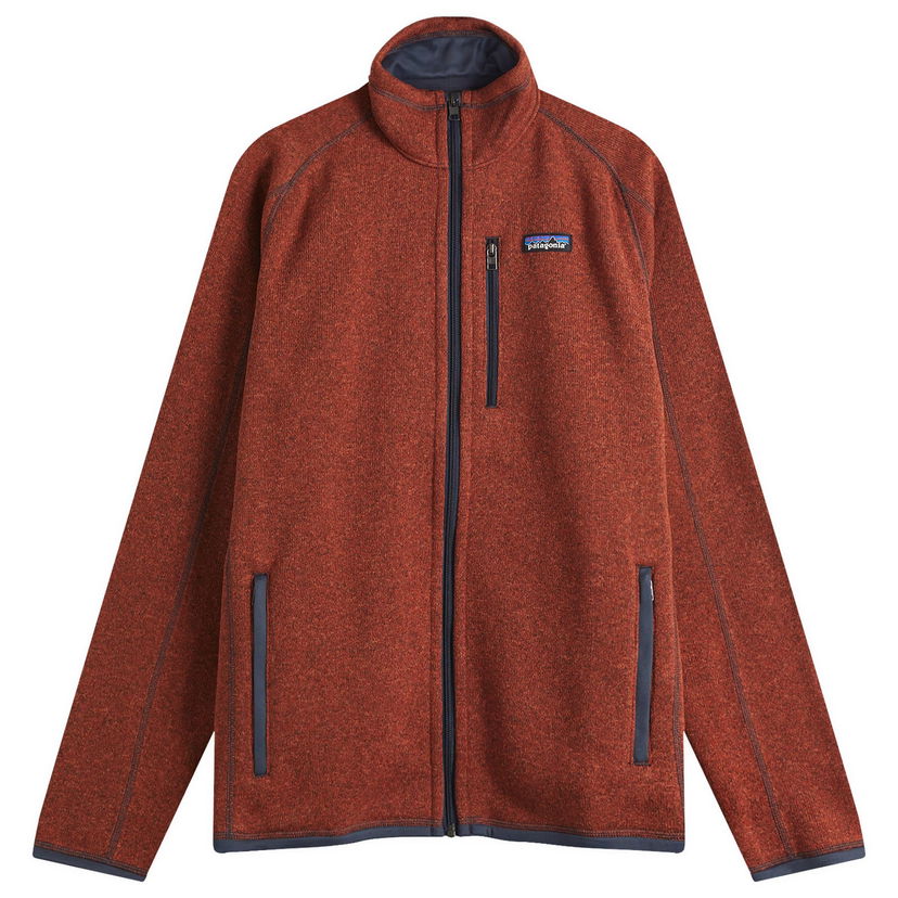 Sweater Patagonia Better Sweater Jacket, Size Large Orange | 25528-BURR