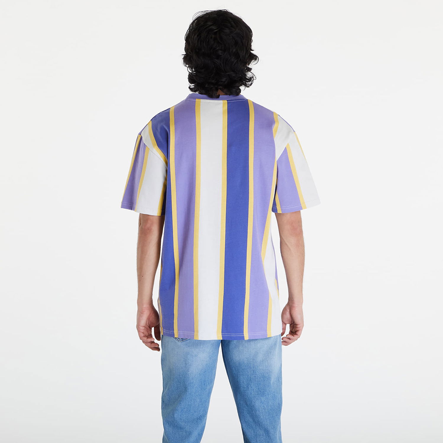 T-shirt Karl Kani Small Signature Stripe Tee Lilac/ Navy/ Off White Lilla | KM241-023-1, 1