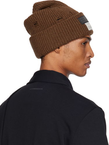 Beanie Maison Margiela MM6 Maison Margiela Logo Patch Beanie Brun | SH0TB0001 M13138, 2