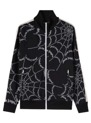 Sweatshirt Palm Angels Spider Web Classic Track Jacket Sort | PMBD001F22FAB0061001
