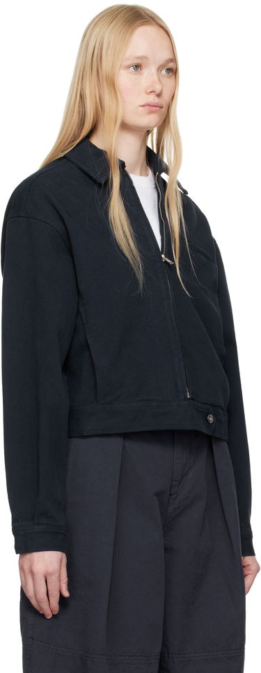Jakke YMC YMC Burnside Cropped Zip-Up Jacket Sort | Q5YAA, 1