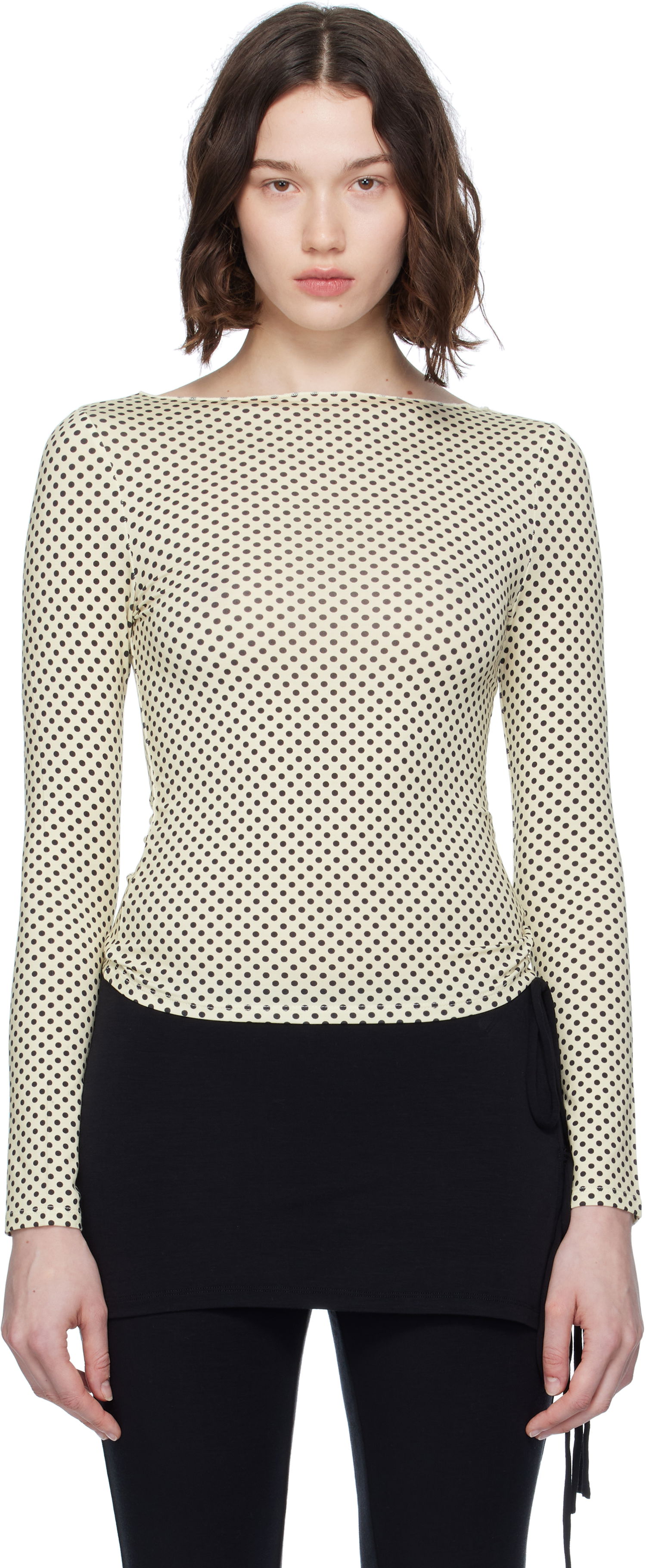 T-shirt Miaou Miaou Amelia Polka Dot T-Shirt Gul | 7183TJBBNP, 0