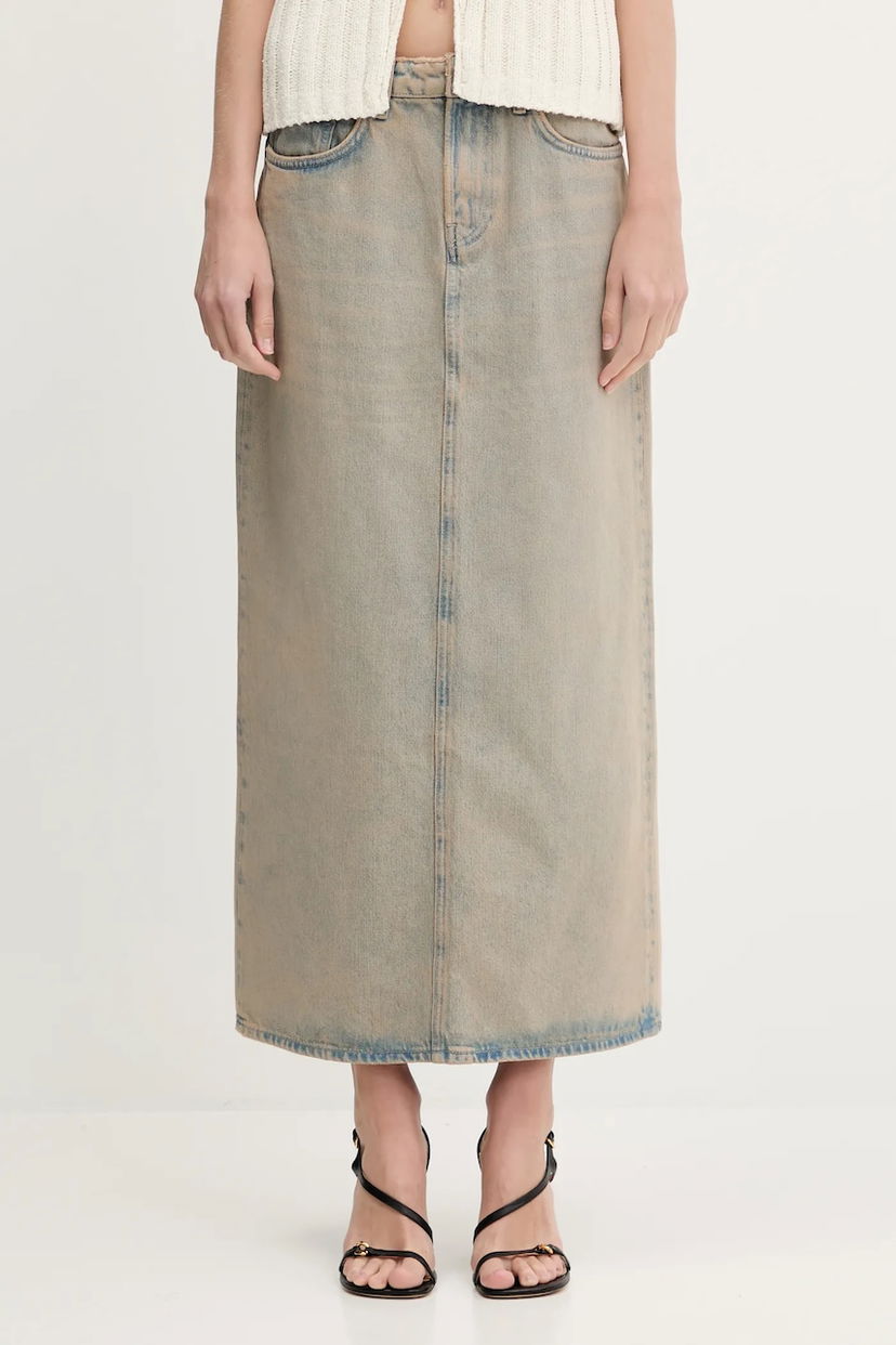 Nederdel Samsoe Samsoe Samsoe Samsoe Saelsie Maxi Denim Skirt Blå | F25100166