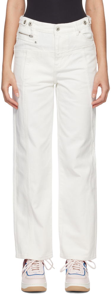 Jeans Feng Chen Wang Feng Chen Wang Deconstructed Jeans Hvid | FUS15TR12, 0