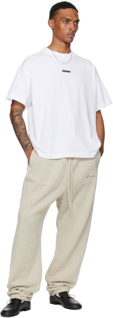 Joggingbukser Fear of God Fear of God ESSENTIALS Relaxed Fleece Piping Sweatpants Beige | 130SP258062F, 3