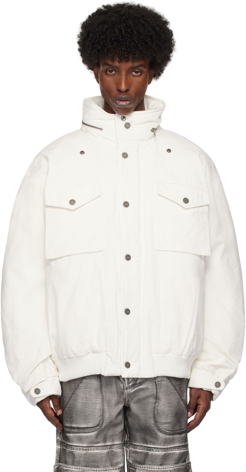 Parka GUESS Cotton Ripstop Parka Jacket Hvid | M4BL02WGF30G046
