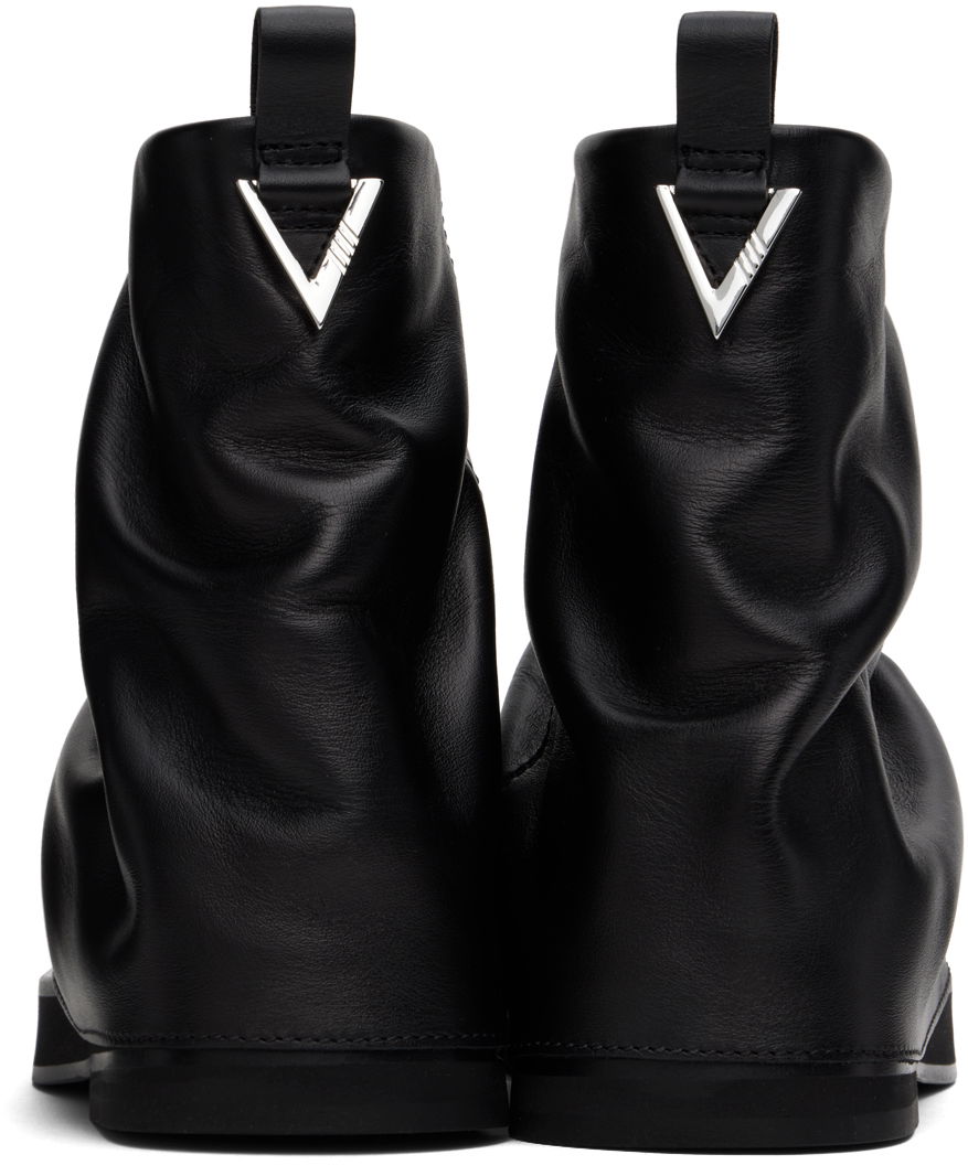 Frakker The Attico Attico Mini Robin Slouch Leather Boots Sort | 247WS832 L019, 1