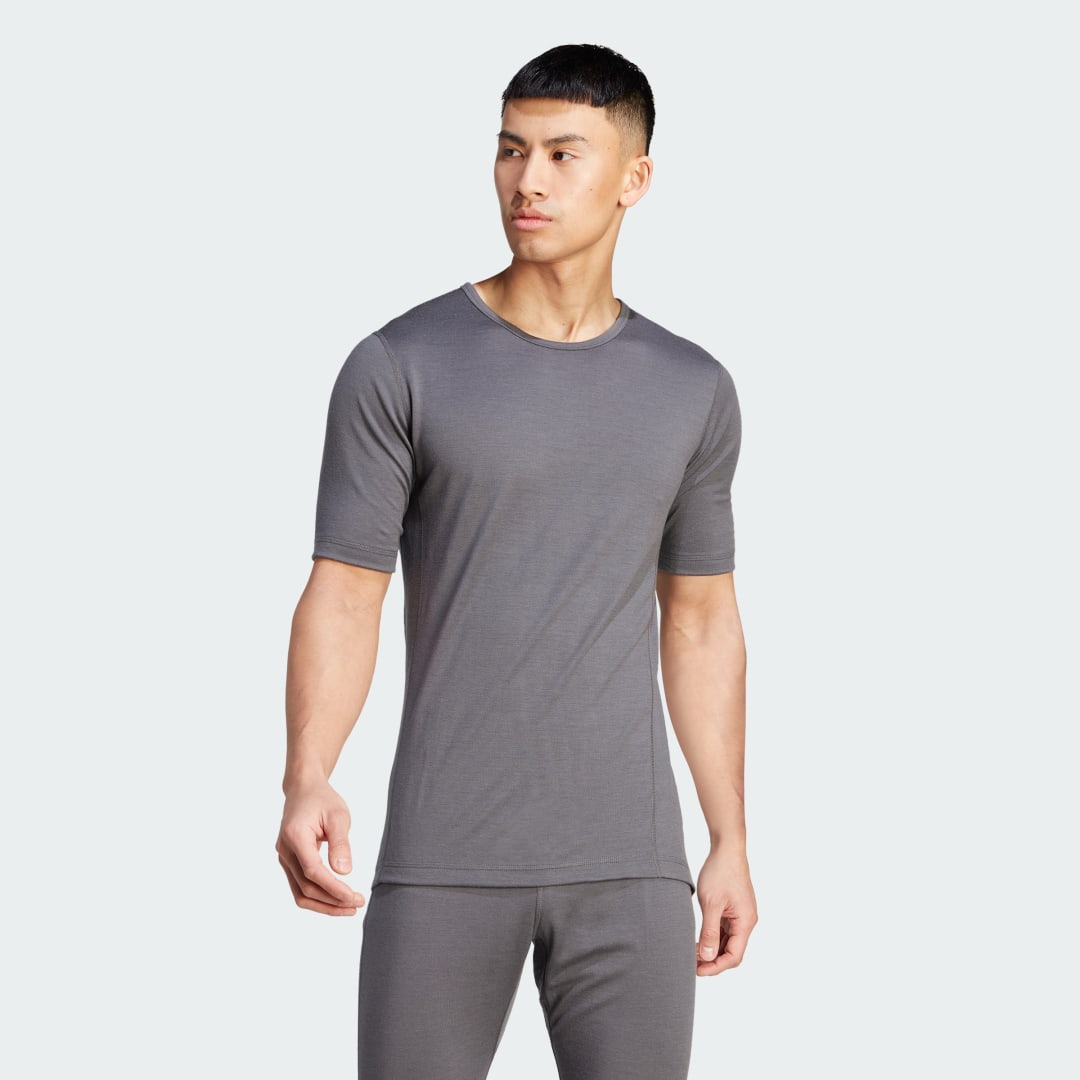 T-shirt adidas Originals Xperior Merino 200 Baselayer T-Shirt Grå | HZ8556, 1