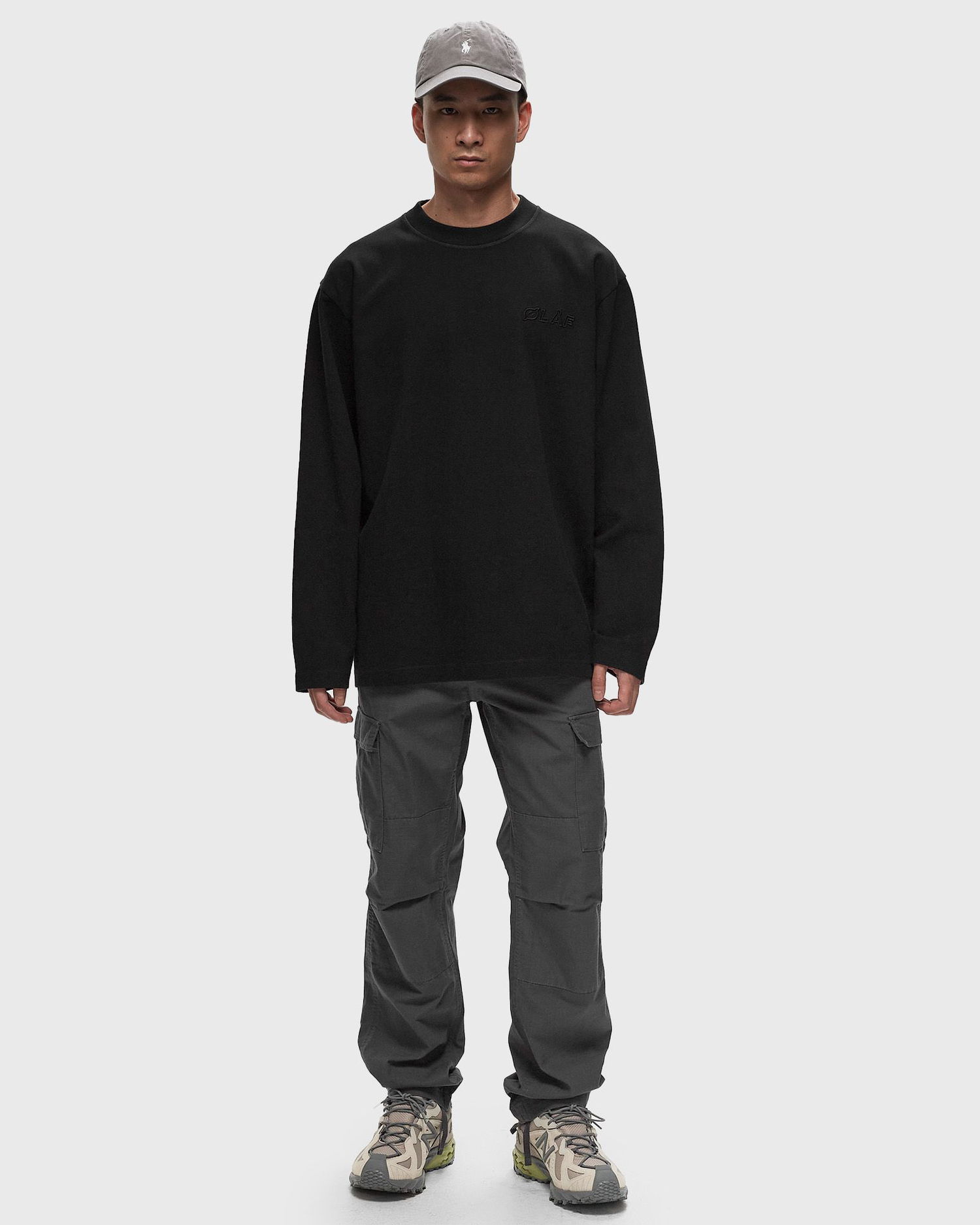 T-shirt ØLÅF STUDIO TEE LS Sort | M180105-BLACK, 1