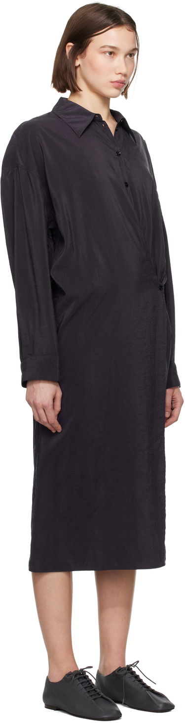Kjole LEMAIRE Straight Collar Twisted Dress Sort | DR1092 LF1308, 1