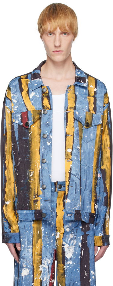 Jakke Charles Jeffrey Loverboy Charles Jeffrey LOVERBOY Silky Oversized Printed Jacket Flerfarvet | 54010601, 0
