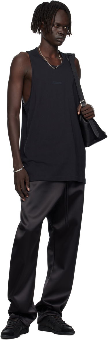 Joggingbukser Fear of God Fear of God ESSENTIALS Bonded Satin Relaxed Track Pants Sort | 130SP258210F, 3