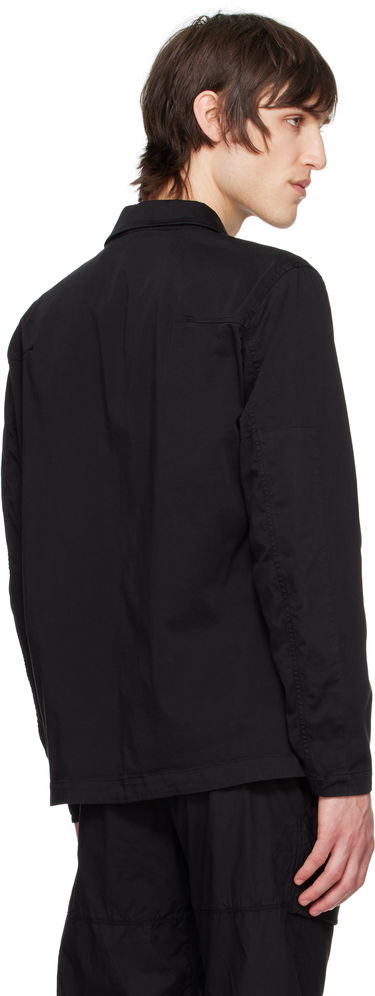 Skjorte Stone Island Stretch Cotton Overshirt Sort | K1S15 1200128 S0012, 2