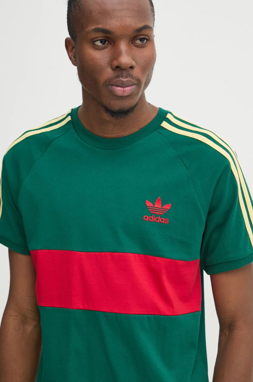 T-shirt adidas Originals 3S Panel T-Shirt Grøn | JD4277