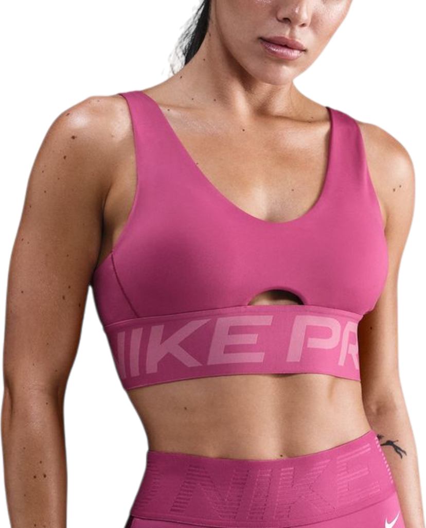 Bh Nike Pro Indy Plunge Medium Support Sports Bra Lyserød | hf7324-634