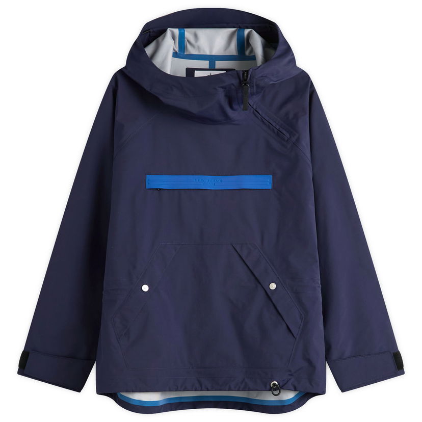Jakke Stone Island Stone Island Marina 3L Performance Pertex Popover Jacket, Size Large Mørkeblå | K2S15Q100019-V002A