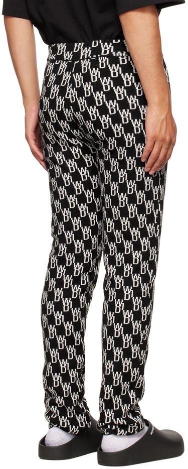 Leggings We11done We11done Jacquard Lounge Pants Sort | WD-KP9-20-096-W-BK, 2