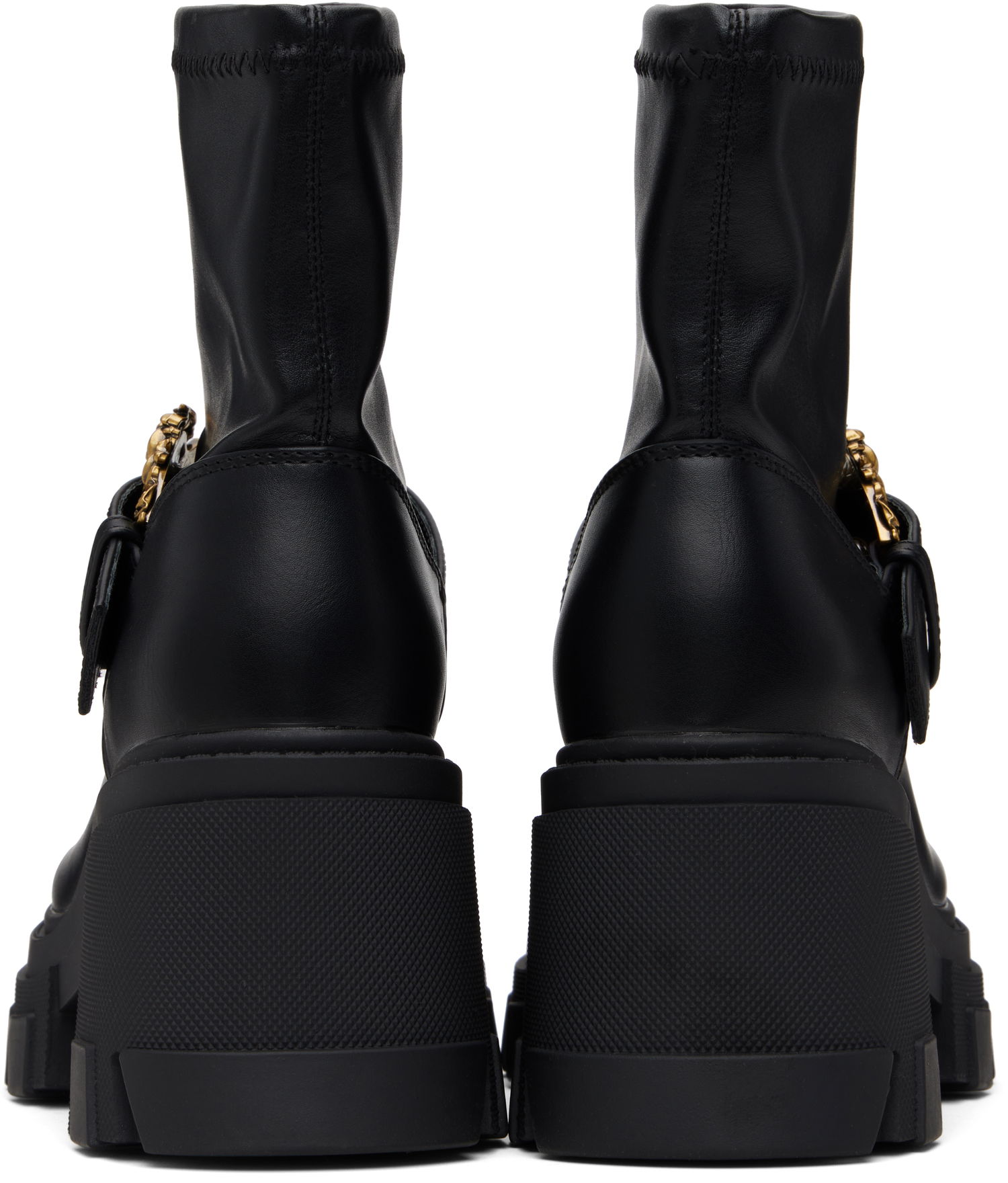 Sneakers og sko Versace Sophie Baroque Buckle Boots Sort | E79VA3S80_E71570, 1