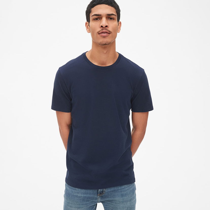 T-shirt GAP Basic Tee Tapestry Navy Mørkeblå | 440775-01