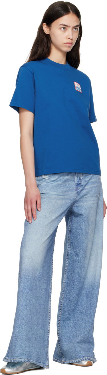 T-shirt Casablanca Casablanca Mount Fuji Rubber Patch T-Shirt Blå | WPF25-JTS-046-04, 3